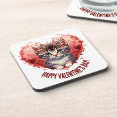 ハッピーバレンタインデーリトルキットウィズハート コースター (左側)