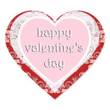 ハッピーバレンタインデーレッドとピンクのヴィンテージ