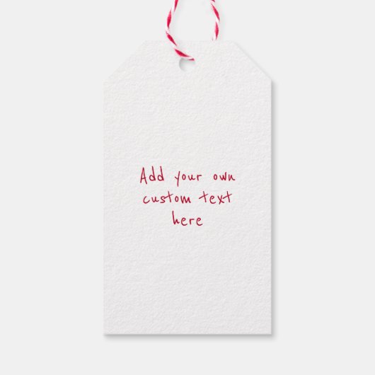 ハッピーバレンタインデーレッドレースハート ギフトタグ (裏面)