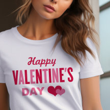 ハッピーバレンタインデーレッド&ピンクハートズ女子