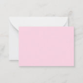 ハッピーバレンタインデーレパード柄ラブハート ノートカード (裏面)