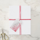 ハッピーバレンタインデーロマンチックグラスハート ギフトタグ (より糸付き)