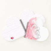 ハッピーバレンタインデーロマンチックグラスハート ノートブック (内部)