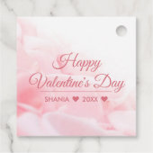 ハッピーバレンタインデーロマンチックグラスハート フェイバータグ (裏面)