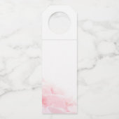 ハッピーバレンタインデーロマンチックグラスハート ボトルネックタグ (裏面)