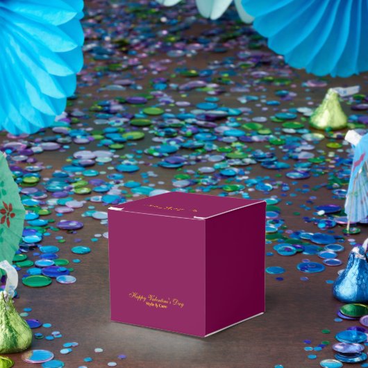 ハッピーバレンタインデーワインカラー フェイバーボックス (パーティー)