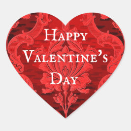 ハッピーバレンタインデーヴィンテージハートシール ハートシール