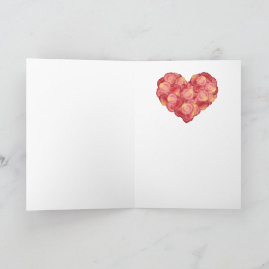 ハッピーバレンタインデー不伝統的能 シーズンカード (内部)