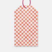 ハッピーバレンタインデー付き赤いハート ギフトタグ (裏面)