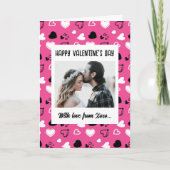 ハッピーバレンタインデー付き カード (正面)