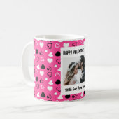 ハッピーバレンタインデー付き コーヒーマグカップ (正面左)