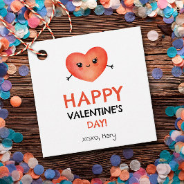 ハッピーバレンタインデー付ベビーハート フェイバータグ