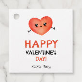 ハッピーバレンタインデー付ベビーハート フェイバータグ (正面)