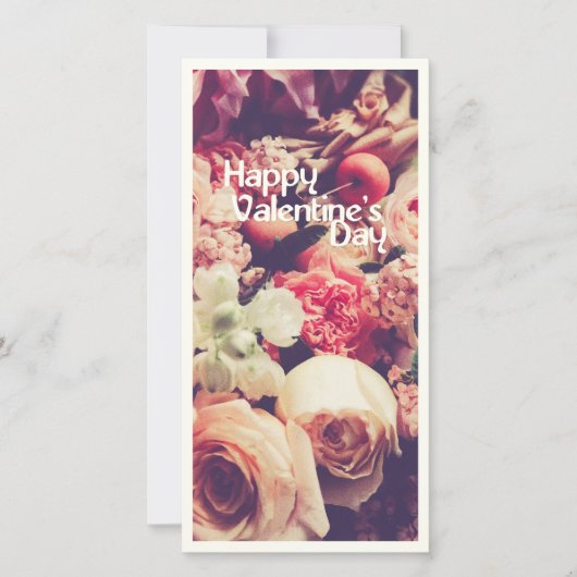 ハッピーバレンタインデー付ヴィンテージ花 (正面)
