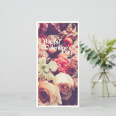 ハッピーバレンタインデー付ヴィンテージ花 (スタンド正面)