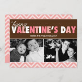 ハッピーバレンタインデー写真 シーズンカード (正面/裏面)