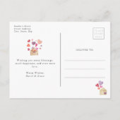 ハッピーバレンタインデー写真 ポストカード (裏面)