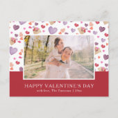 ハッピーバレンタインデー写真 ポストカード (正面)
