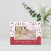 ハッピーバレンタインデー写真 ポストカード (スタンド正面)