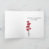 ハッピーバレンタインデー友情カード シーズンカード (内部)