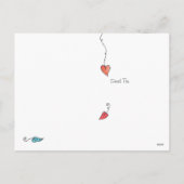 ハッピーバレンタインデー図解入りの、写真付きの シーズンポストカード (裏面)