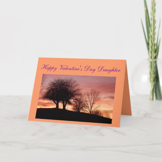 ハッピーバレンタインデー娘グリーティングカード シーズンカード (正面)