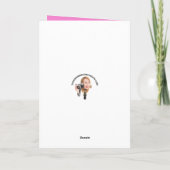 ハッピーバレンタインデー孫おもしろい犬ユーモア シーズンカード (裏面)