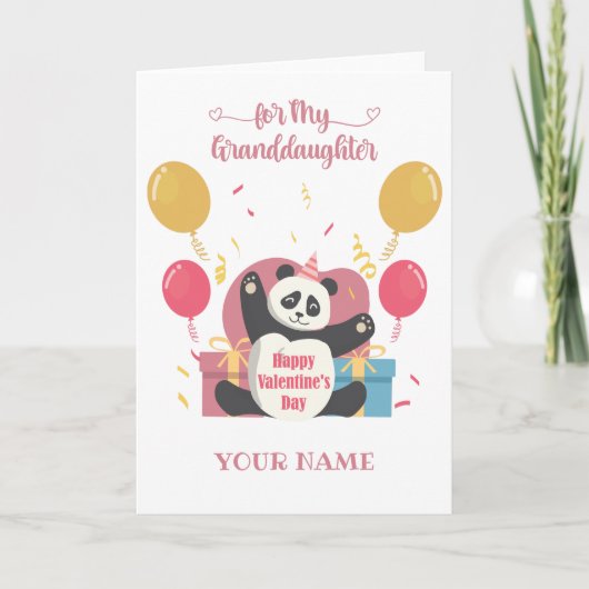 ハッピーバレンタインデー孫カード シーズンカード (正面)