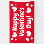 ハッピーバレンタインデー屋内屋外バナー標識 横断幕 (縦)
