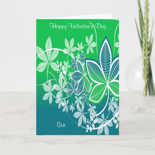 ハッピーバレンタインデー息子 シーズンカード (正面)