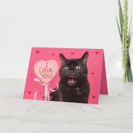 ハッピーバレンタインデー愛おもしろいする猫の話 シーズンカード