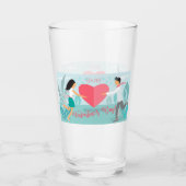 ハッピーバレンタインデー春庭園 タンブラーグラス (正面)