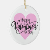 ハッピーバレンタインデー書 |オーナメント セラミックオーナメント (右)