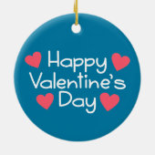 ハッピーバレンタインデー書 |オーナメント セラミックオーナメント (裏面)