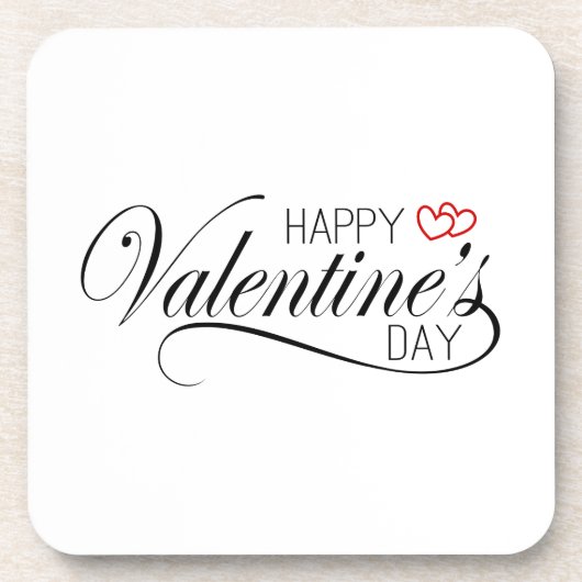 ハッピーバレンタインデー書 |コースター コースター (正面)