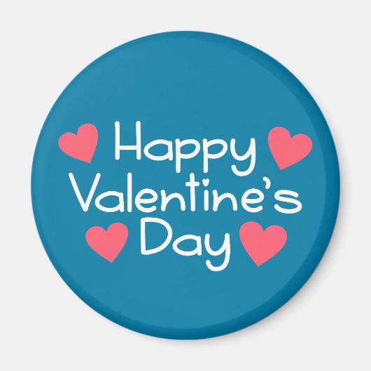 ハッピーバレンタインデー書 |マグネット マグネット (正面)