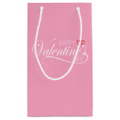 ハッピーバレンタインデー書 |抱き枕 スモールペーパーバッグ (裏面)