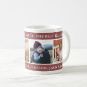 ハッピーバレンタインデー最高のパパエバカスタムー コーヒーマグカップ (正面右)