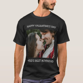 ハッピーバレンタインデー最高のボーイカスタムー写真 Tシャツ