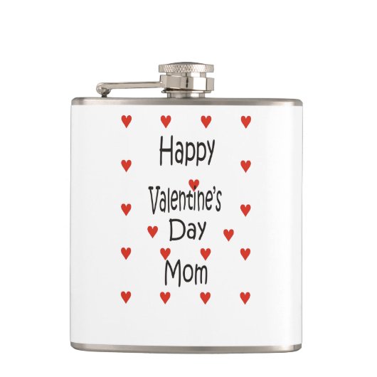 ハッピーバレンタインデー月 フラスク (正面)