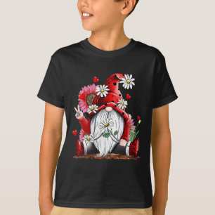ハッピーバレンタインデー格言ヒョウひまわり Tシャツ