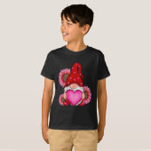 ハッピーバレンタインデー格言ヒョウひまわり Tシャツ (正面フル)