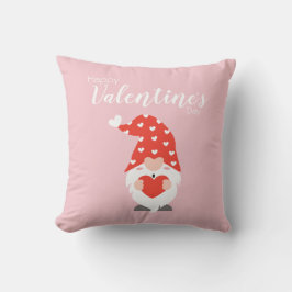 ハッピーバレンタインデー格言レッドピンク クッション