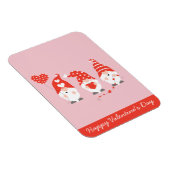 ハッピーバレンタインデー格言レッドピンク マグネット (右側)