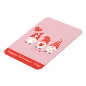 ハッピーバレンタインデー格言レッドピンク マグネット (左側)