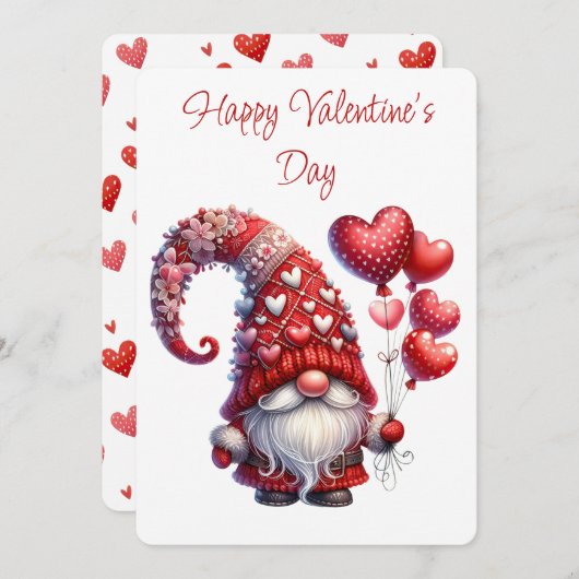 ハッピーバレンタインデー格言 シーズンカード (正面/裏面)