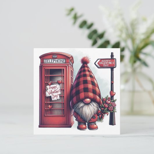 ハッピーバレンタインデー格言 シーズンカード (スタンド正面)