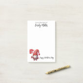 ハッピーバレンタインデー格言 ポストイット (デスク上)