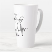 ハッピーバレンタインデー母 カフェラテマグ (右アングル)