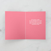 ハッピーバレンタインデー猫顔マスク花付き シーズンカード (内部)